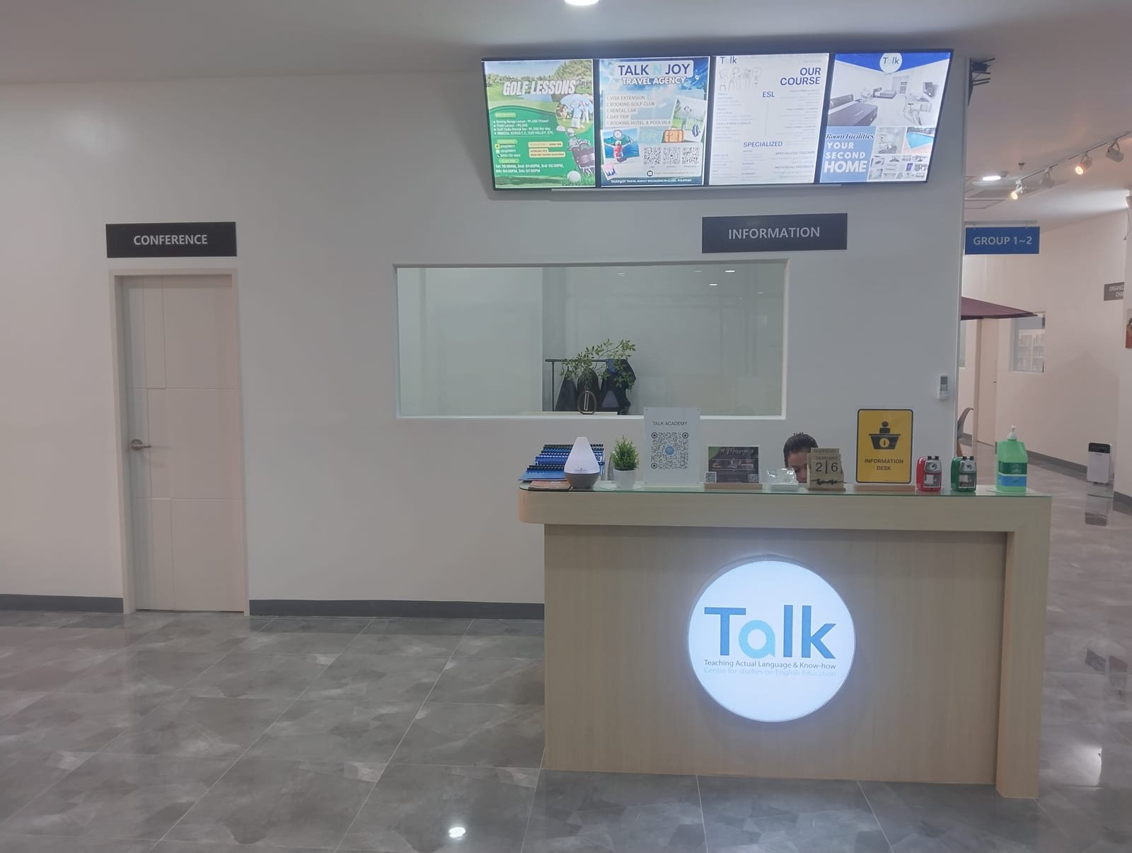 TALK Academy — Lobby and reception
