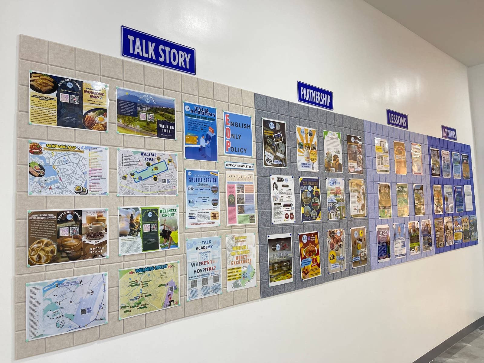 TALK Academy — Lobby and reception